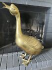 Vintage LARGE Brass Swan Goose Geese Duck Figure 23