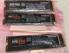 New ListingLOT OF 3 SSD's Samsung NVMe 's 1- 970 EVO PLUS, 1-970 EVO AND 1-980 ! SEE BELOW