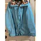 Vintage Woolrich Mens Wool Lined Rain Coat Jacket Large Pockets Hidden Hood USA