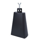 7 Inch Black Metal Cowbell Cattle Bell Percussion Musical Instrument(7 Inch) HPT