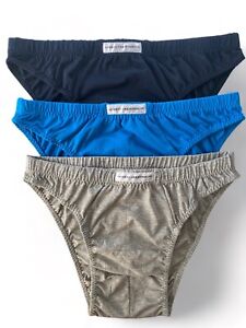 3-2 Pack Men's 100% Cotton Bikini Underwear, Sexy and Comfortable Men Underwear