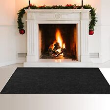 Fire Resistant Fireplace Hearth Rug Rectangular Hearth Pad Fireproof Rugs for...