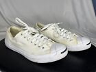 Converse Jack Purcell Low Canvas Athletic Casual Shoes White Mens Size 13