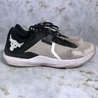 Under Armour Project Rock Mens Sz 11 Shoes White Black Athletic Trainer Sneakers