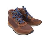 LL Bean Causal Hiking Boots Brown Leather Mesh Lace Up Mens Size 10 #503316