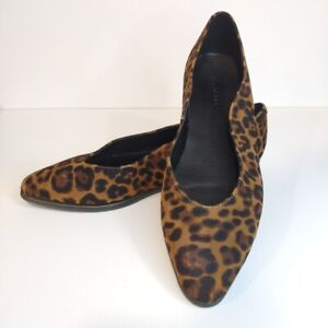 Aerosoles Virona Slip-On Ballet Flat Casual Suede Cheetah Animal Print Women's 8