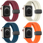 For Apple Watch Series Ultra 8 7 6 5 4 3 2 1 Magnetic Silicone Strap Wrist Band