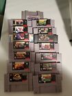 Super Nintendo Entertainment System (SNES) Video Game Lot of 15- Untested