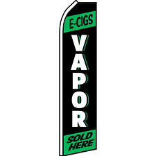 E-Cigs Vapor  2 1/2 ft X 11 1/2 ft Swooper Flag (Hardware Sold Separately)