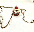 Santa Jingle Bell Necklace Hand Painted