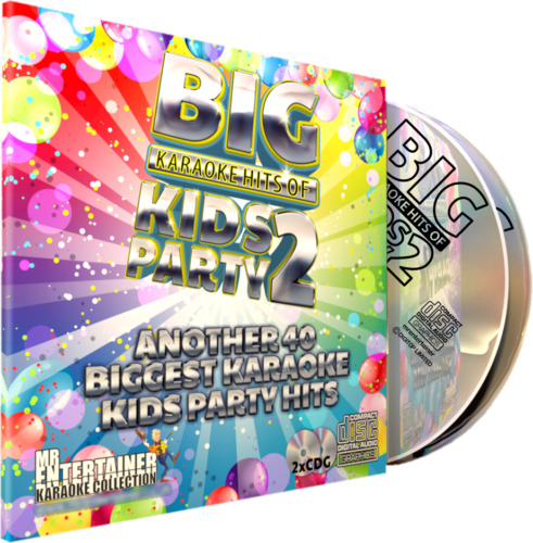 Kids Party Karaoke Vol2. Mr Entertainer Big Hits Double CD+G Disc Set. Childrens