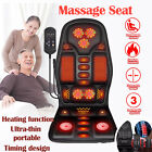 Massage Seat 8 Modes Cushion Heated Back Neck Body Massager Chair For Home & Car