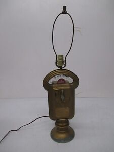 Vtg City of Chicago 5 10 Cent Parking Meter Table Lamp Maybe Duncan As Is PARTS