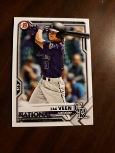 2021 Topps Bowman The National Silver Pack Zac Veen RC #47