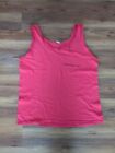Vintage Porsche Tank Top - Made In The USA - Belton Size 42L44- Red/Pink