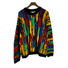 COOGI Cotton Knitted Sweater Size XL Made In Australia Multicolor Vintage