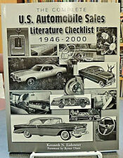 Complete US Automobile Sales Literature Checklist 1946-2000 Reference Eisbrener