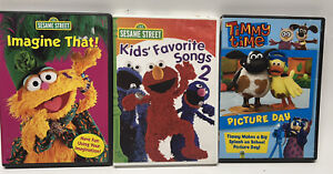 DVDs 3 /2-Sesame Street-Imagine That-Kids Favorite Songs/Timmy Time