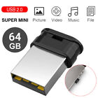 64 GB Mini Black USB Flash Drive 64GB Pendrive Super Tiny Flash USB Memory Stick