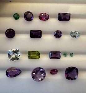 Lot of Natural Stones- 8.42 Carats- some chipped.