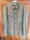 Paul Smith Sz Med Olive Green Men's Military Style Cotton Jacket