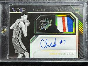 New Listing2022-23 Panini Noir Chet Holmgren #339 RC Rookie Patch Auto Gold RPA /10