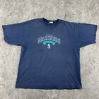 VTG Seattle Mariners Shirt Mens 2XL Blue Navy Baseball Club Logo Short Sleeve