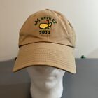 New Listing2011 Masters Golf Strap-Back Adjustable Cap/Hat Khaki Canvas American Needle