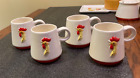 Holt Howard Coq Rouge (rooster) cups (4)
