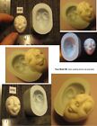YOUR CHOICE - FG Flexible Silicone Push Molds of Round Oval Sun Moon Doll Face