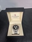 Men's Victorinox Swiss Army Officer Stainless Black Chrono Dial Watch 241455