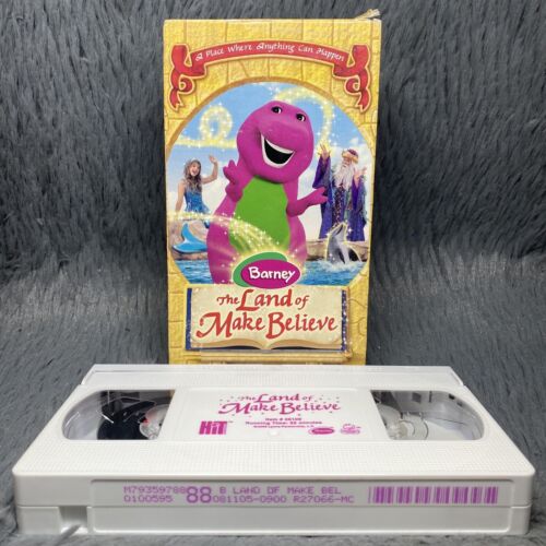 Barney - Land of Make Believe VHS Tape 2006 Hit Entertainment Rare Cartoon Film