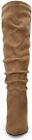 Coutgo Womens Slouchy Knee High Boots