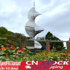Helix 3D Metall Wind Spinner Garten Outdoor Yard Ornament Aufhängen Dekor