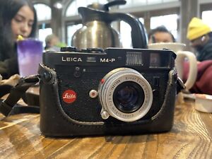 Leica M4-P Rangefinder 35mm Film Camera - Black Body+Lens+Holder•Make An Offer•
