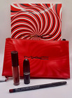 MAC Best Kept Secret Lip Kit: Red with lipstick, gloss, liner, and makeup bag