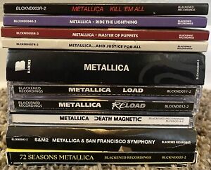 Metallica CD Lot Bundle Collection 10 Total! Kill Em All, Ride The Lightning