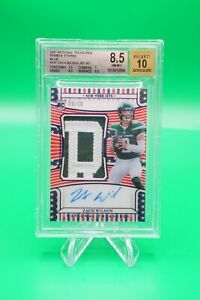 2021 National Treasures Zach Wilson RPA Stars and Stripes Blue 9/10 BGS 8.5 R622