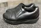 Skechers Women's Shape Ups Work Black Leather Slip On Sneakers Shoes  Size 8
