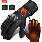 ARCFOX Heated Gloves Motorcycle with Rechargeable Battery Waterproof Leather