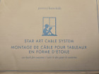 Pottery Barn Kids Chocolate Brown Star Art Cable System  Hang 10 Items. Photos..