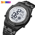 SKMEI Men Watch Steel Military Wristwatch Brand Male LED Digital Sport Watches