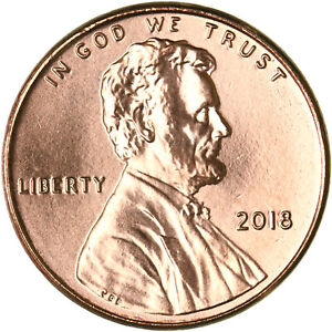 2018 (P) Lincoln Shield Cent Choice BU Penny US Coin