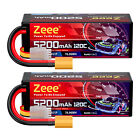 2x Zeee 4S Lipo Battery 5200mAh 14.8V 120C XT90 HardCase for RC Car Buggy Truggy