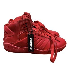 Supra Skytop III Red Shoes Muska High Tops Sneaker Size 5