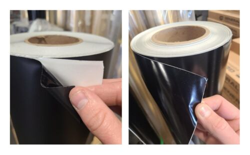 Black Gloss & Matte UV Cut Sign Vinyl PVC Perm Adhesive Oracal #010 5yr Rolls