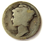 U.S. Silver Mercury Head Dime - 1916-D