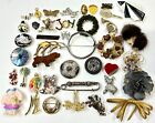 40 pcs Vintage Now Brooches Lot Mixed Style Mixed Material #W8