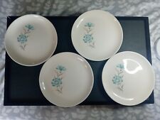 4 Vintage Taylor Smith & Taylor, Ever Yours Boutonniere 7 inch plate MCM Blue