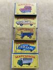 Lot of 5 Vintage 1960's Matchbox Series Cars, Lesney Products in Original Boxes